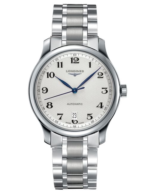 Longines Swiss Automatic Master Stainless Steel Bracelet Watch 39mm