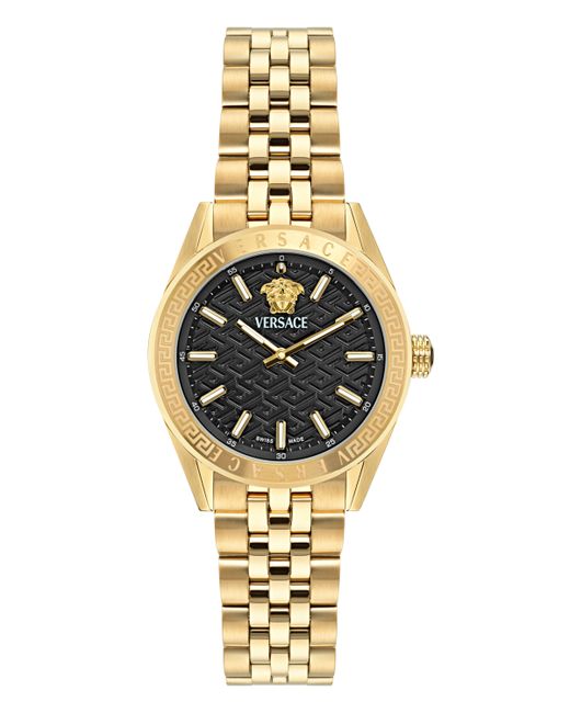 Versace Swiss Ion Plated Stainless Steel Bracelet Watch 36mm
