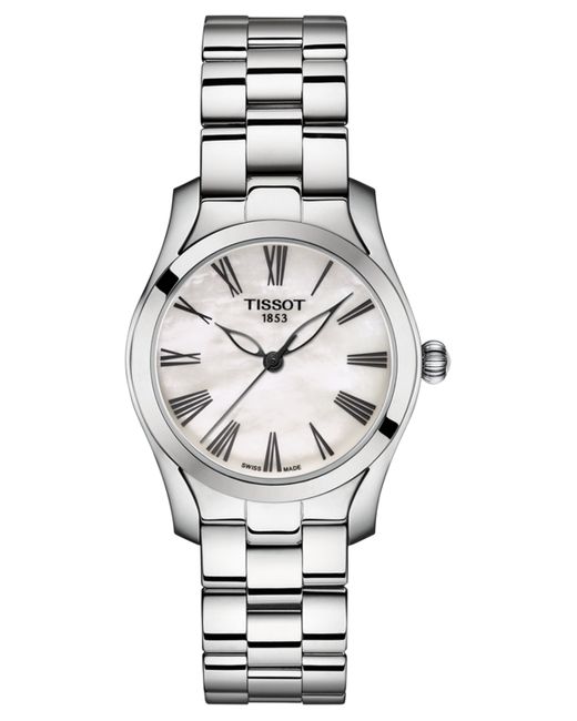Tissot Swiss T-Wave Ii Premium Stainless Steel Bracelet Watch 30mm