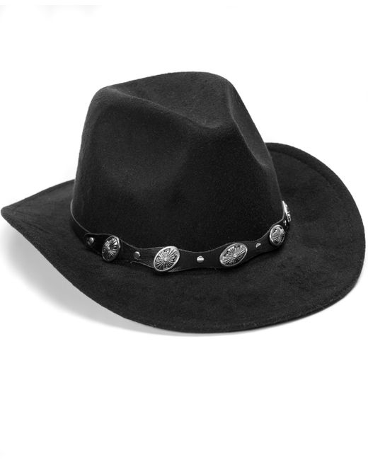 Vince Camuto Felted Cowboy Hat with Conch Belt