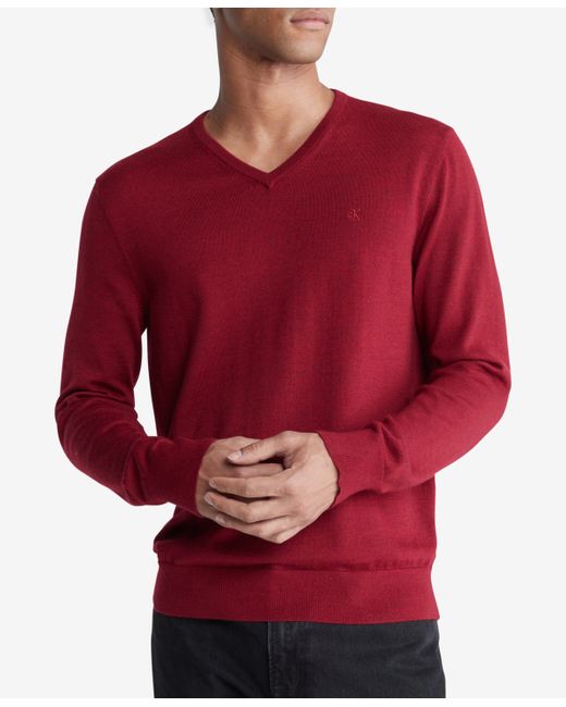 Calvin Klein Regular-Fit V-Neck Sweater