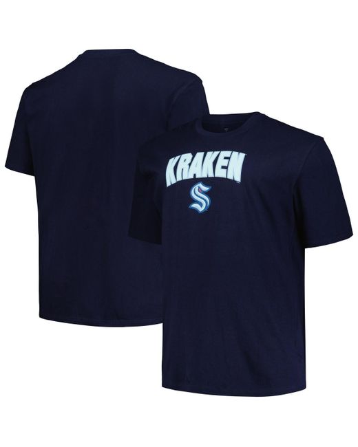Profile Seattle Kraken Big and Tall Arch Over Logo T-shirt