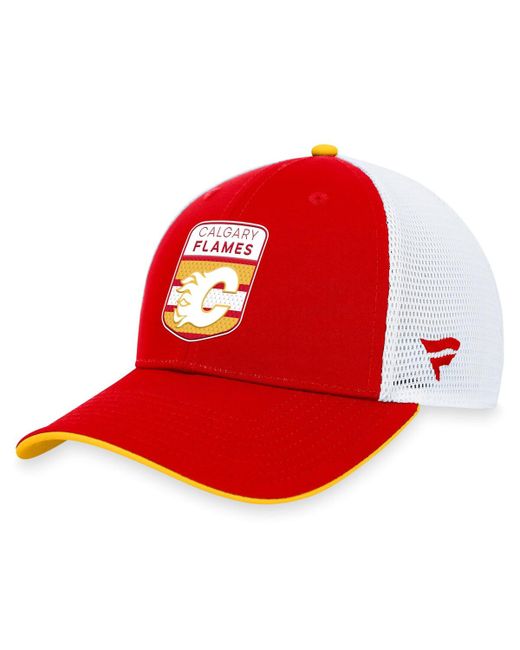 Fanatics Calgary Flames 2023 Nhl Draft On Stage Trucker Adjustable Hat