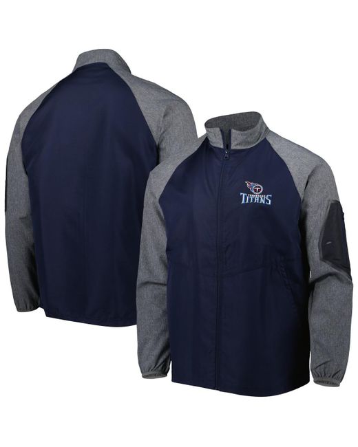 Dunbrooke Tennessee Titans Hurricane Raglan Full-Zip Windbreaker Jacket