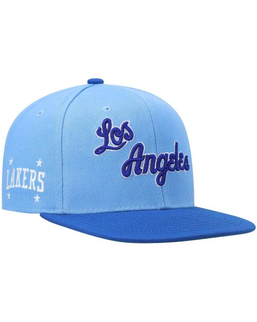 Mitchell & Ness Royal Los Angeles Lakers Hardwood Classics Core Side Snapback Hat