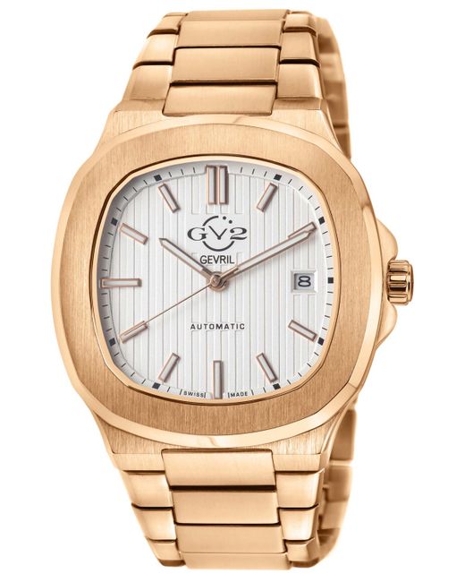 Gv2 By Gevril Potente Automatic Gold-Tone Stainless Steel Watch