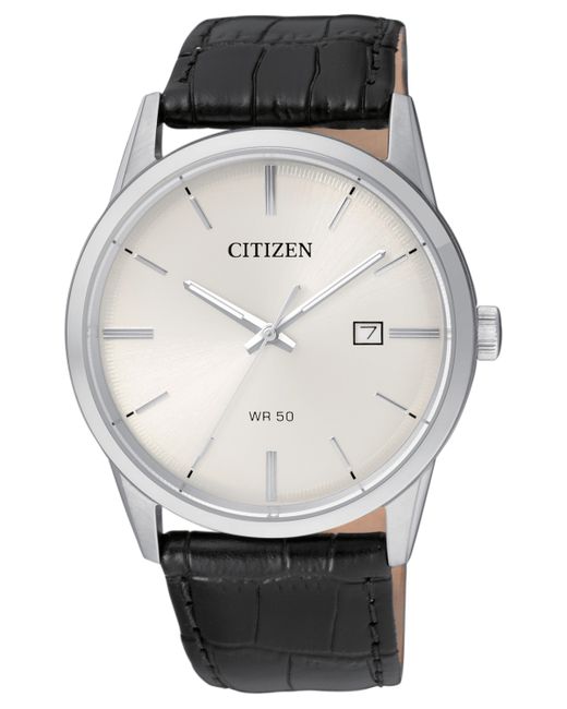 Citizen Quartz Leather Strap Watch 39mm