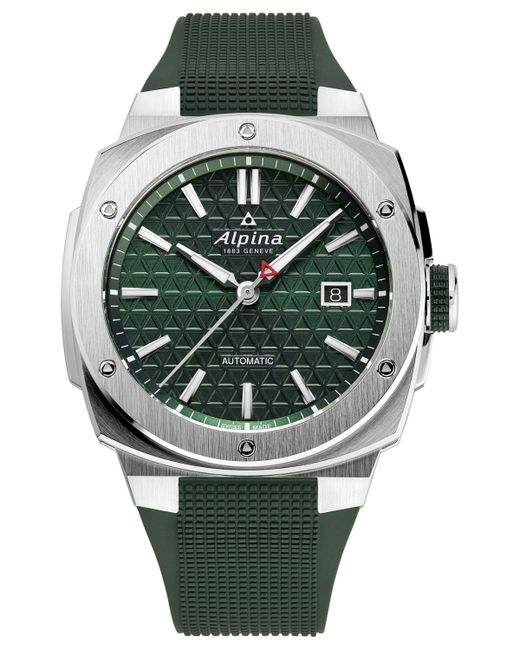 Alpina Swiss Automatic Alpiner Rubber Strap Watch 41mm