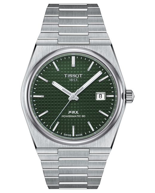 Tissot Swiss Automatic Prx Powermatic 80 Stainless Steel Bracelet Watch 40mm