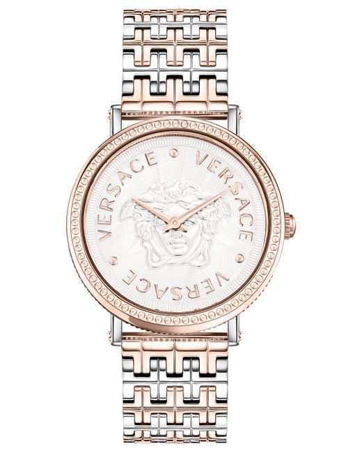 Versace Swiss V-Dollar Two-Tone Bracelet Watch 37mm