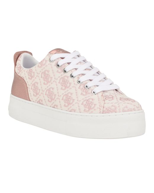 Guess Giaa Platform Court Sneakers with Back Counter
