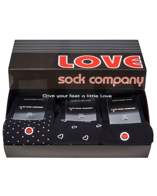 Love Sock Company Luxury Dress Socks Gift Box Pack of 3