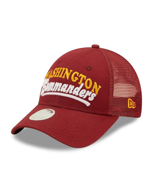 New Era Washington Commanders Team Trucker 9FORTY Snapback Hat