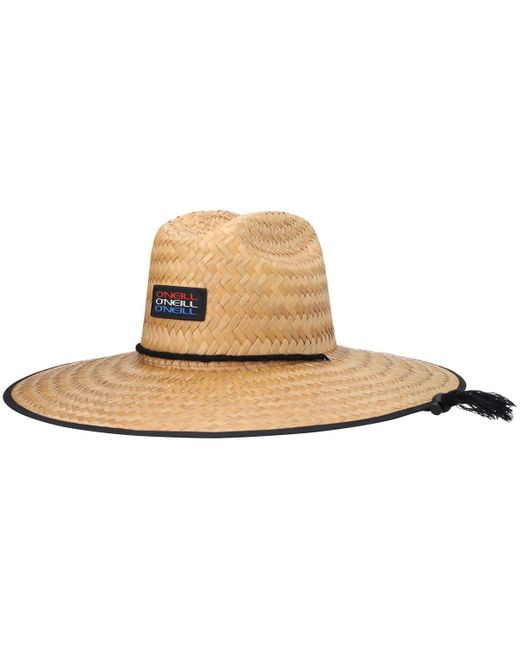 O'Neill Sonoma Prints Logo Straw Lifeguard Hat