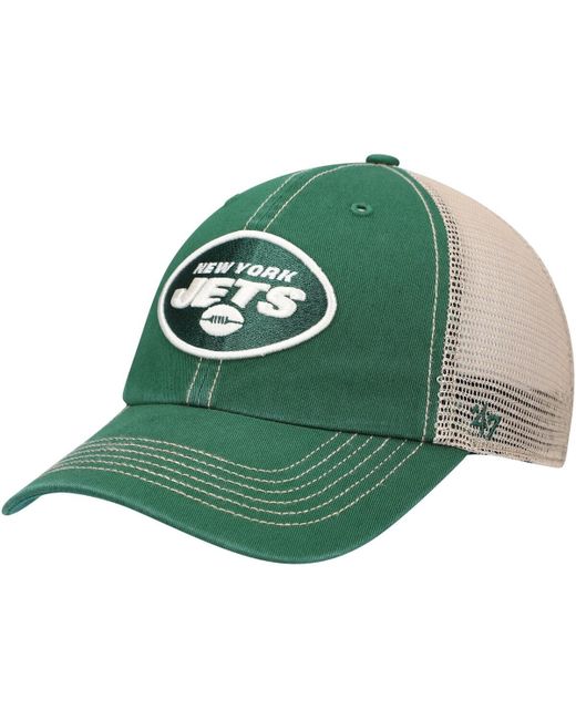 '47 Brand 47 Natural New York Jets Trawler Trucker Clean Up Snapback Hat