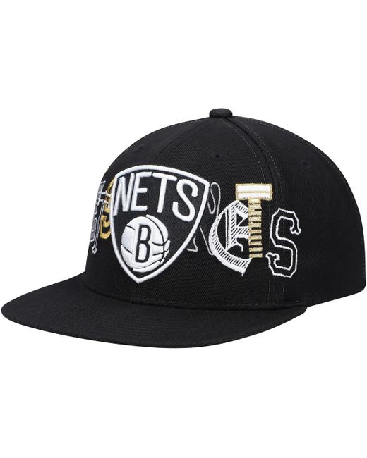 Mitchell & Ness Brooklyn Nets Hype Type Snapback Hat