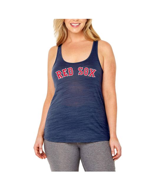 Soft As A Grape Boston Red Sox Plus Swing for the Fences Racerback Tank Top