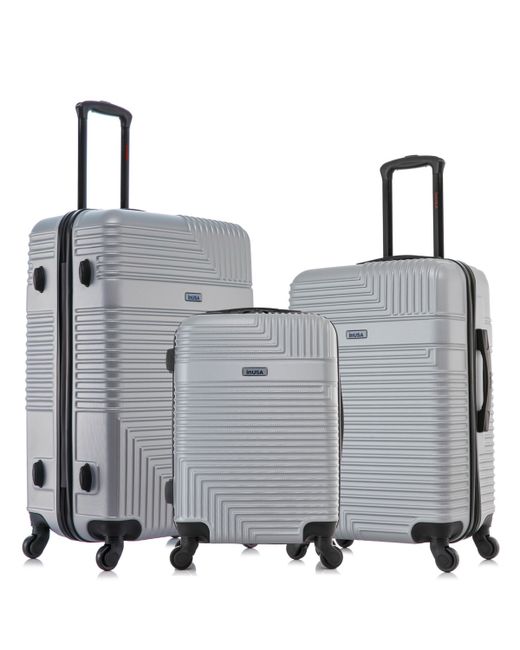InUSA Resilience Lightweight Hardside Spinner Luggage Set 3 piece