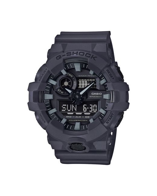 G-Shock Analog-Digital Dark Resin Strap Watch Black