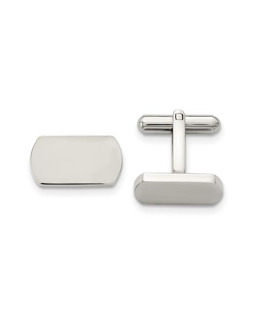 Chisel Polished Cufflinks for