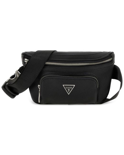Guess Saffiano Faux-Leather Water-Repellent Fanny Pack