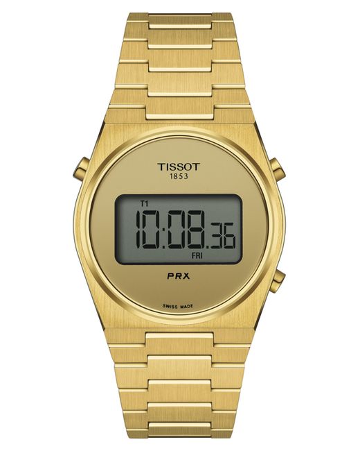 Tissot Digital Prx Pvd Stainless Steel Bracelet Watch 35mm