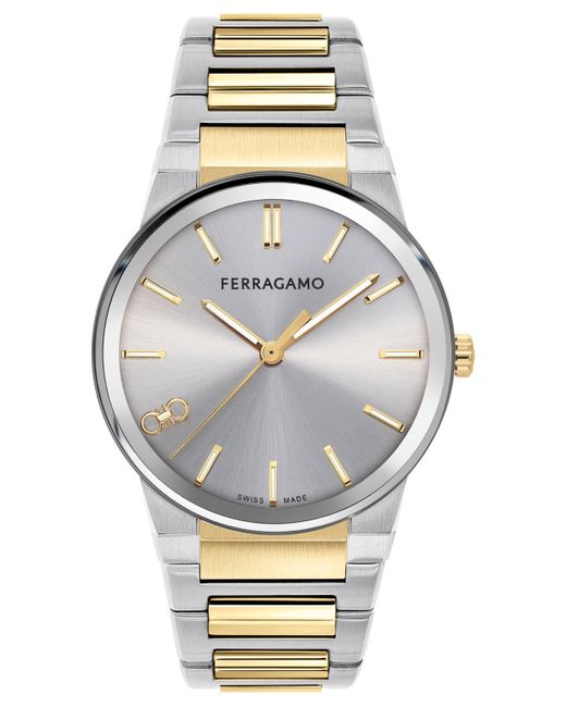 Ferragamo Salvatore Swiss Two-Tone Stainless Steel Bracelet Watch 41mm