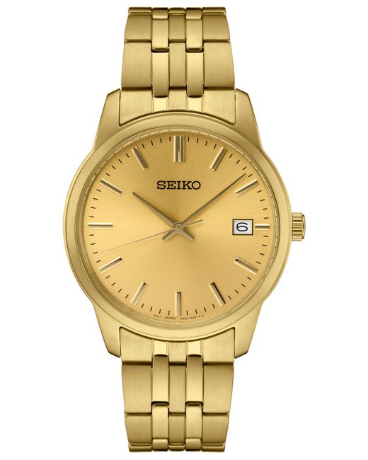 Seiko Essential Gold-Tone Stainless Steel Bracelet Watch 40mm