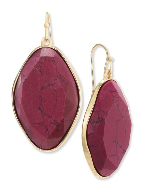 Style & Co Oval Stone Drop Earrings Created for