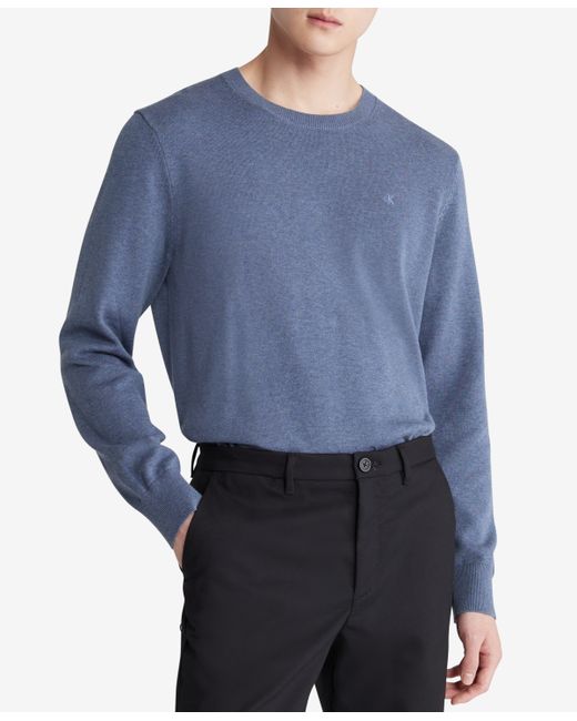 Calvin Klein Smooth Cotton Monogram Logo Sweater