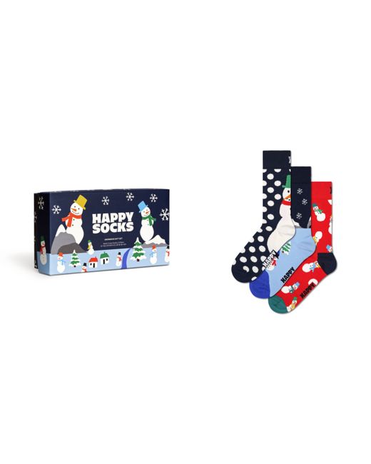 Happy Socks Snowman Socks Gift Set Pack of 3