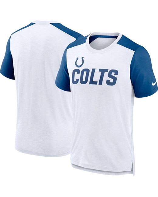 Nike and White Indianapolis Colts Block Team Name T-shirt