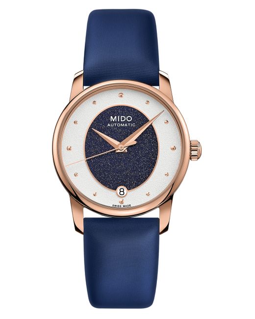 Mido Swiss Automatic Baroncelli Fabric Strap Watch 33mm