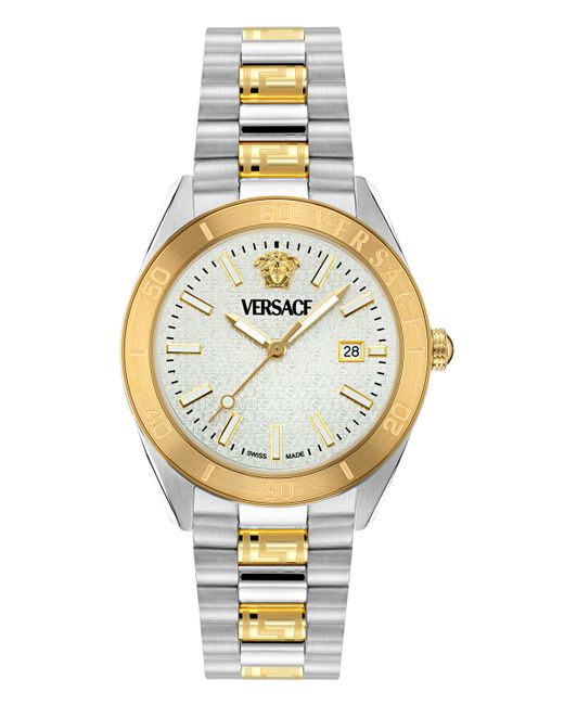 Versace Swiss Two-Tone Stainless Steel Bracelet Watch 42mm