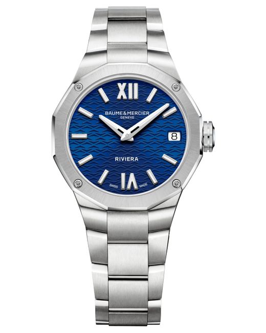 Baume & Mercier Swiss Riviera Stainless Steel Bracelet Watch 33mm