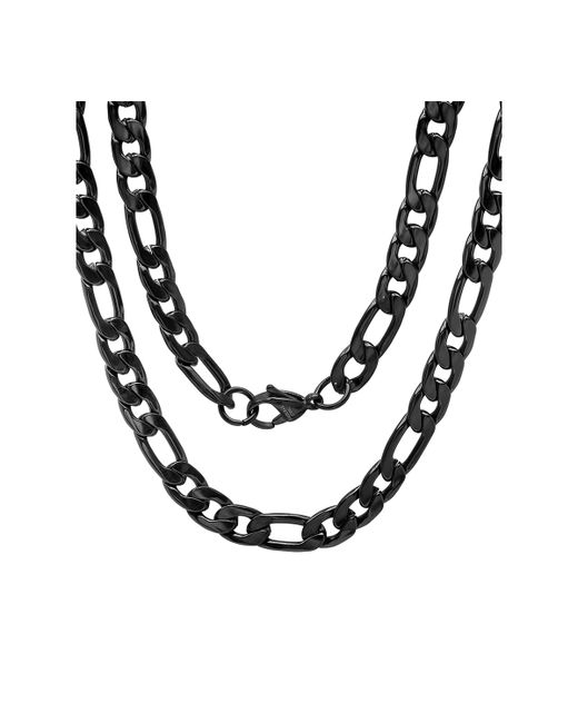 SteelTime Figaro Link Necklace 24
