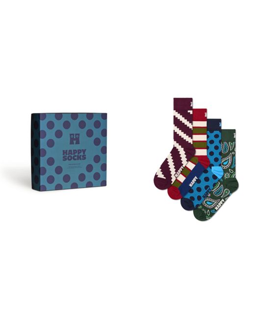 Happy Socks New Vintage-Like Socks Gift Set Pack of 4