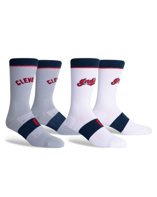Pkwy Cleveland Guardians Two-Pack Home and Away Uniform Crew Socks