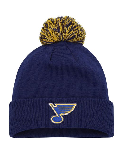 Adidas St. Louis Blues Cold.rdy Cuffed Knit Hat with Pom