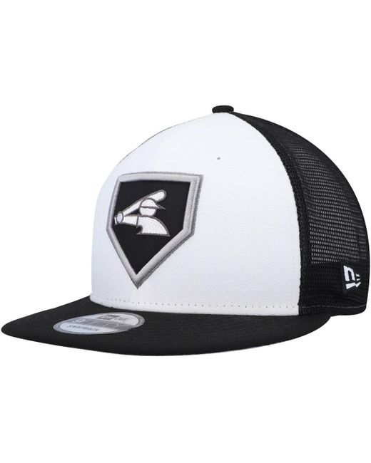 New Era Black Chicago Sox 2022 Clubhouse Trucker 9FIFTY Snapback Hat