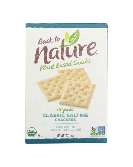 Back To Nature Crackers Organic Classic Saltine 7 oz case of 6