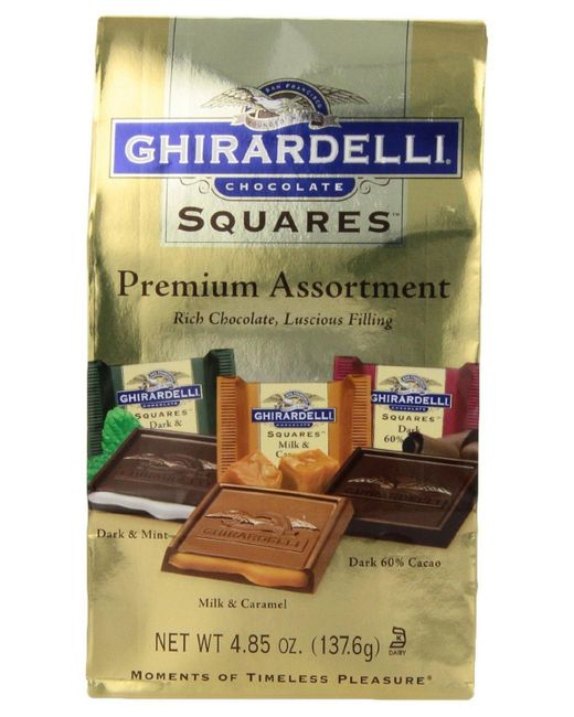 Ghirardelli Nature's Ghirardelli Chocolate Squares Premium Assortment 4.85-Ounce Packages Case of 6