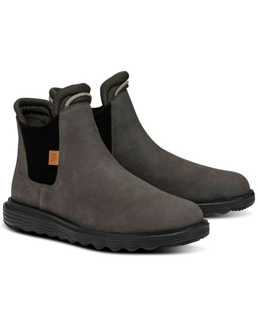 Hey Dude Branson Craft Leather Casual Chelsea Boots from Finish Line