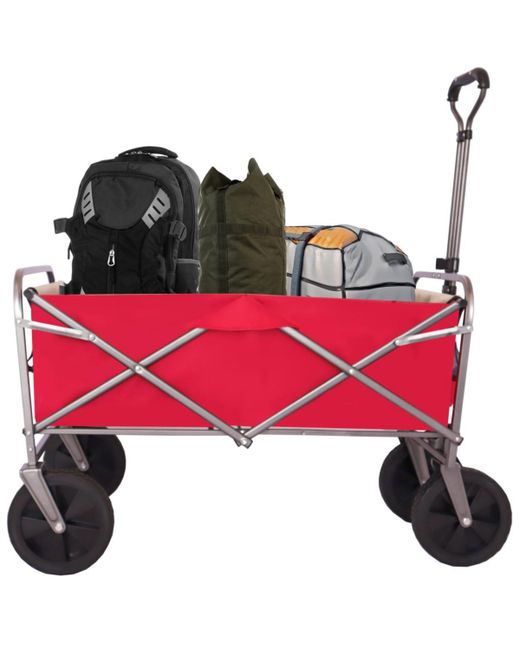Simplie Fun Outdoor Garden Multipurpose Micro Collapsible Beach Trolley Cart Camping Folding Wagon 0001