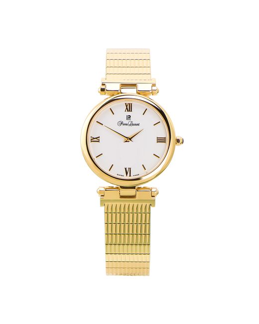 Pierre Laurent Swiss Stainless Steel Gold-Plated Bracelet Watch 33mm