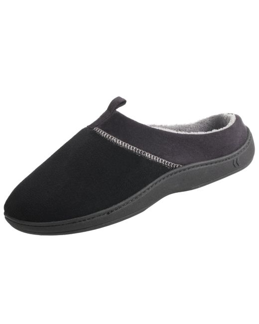 Totes Isotoner Signature Microterry Jared Hoodback Slippers with Memory Foam