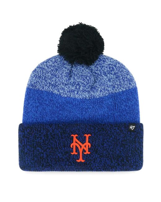 '47 Brand 47 Brand New York Mets Darkfreeze Cuffed Knit Hat with Pom