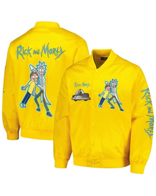 Freeze Max Rick And Morty Graphic Satin Full-Snap Jacket