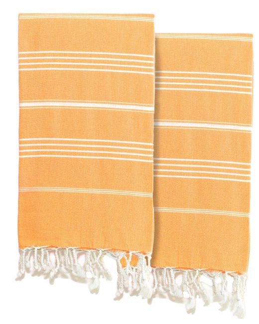 Linum Home Textiles Lucky Pestemal Pack of 2 100 Turkish Cotton Beach Towel