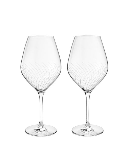 Rosendahl Holmegaard Cabernet Lines 23.3 oz Burgundy Glasses Set of 2